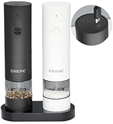 Electric Salt and Pepper Grinder Set,USB Rechargeable pepper grinder,Automatic Salt and Pepper se...