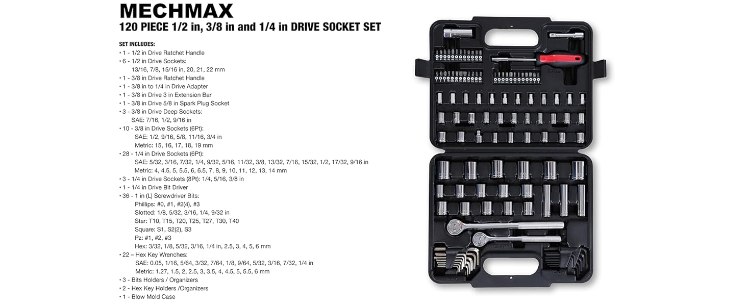 120 piece socket set