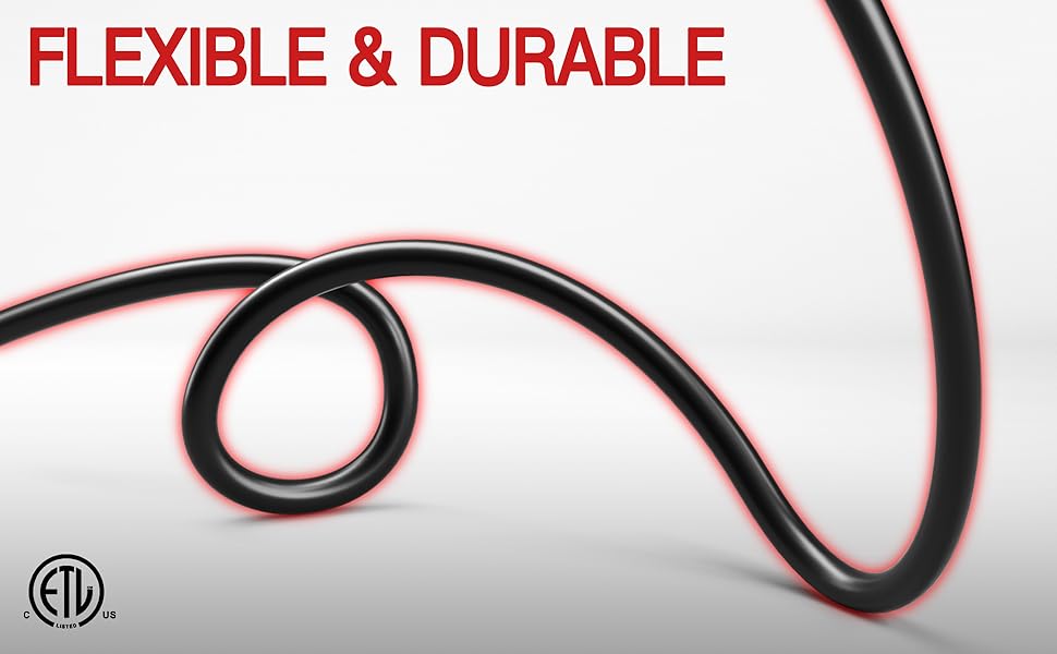 black extension cord