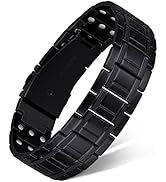 Feraco 3x Titanium Steel Bracelet for Men, Ultra Powerful 3500 Gauss, Wristband Brazaletes for An...