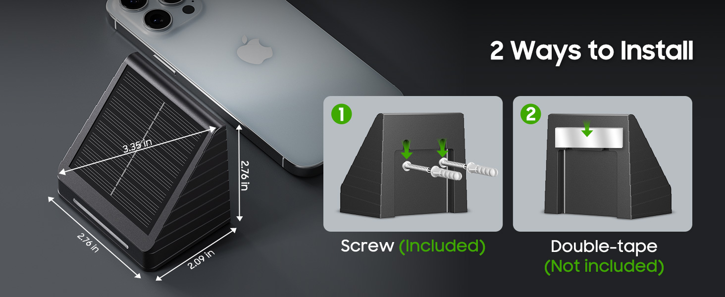 solar fence lights outdoor waterproof