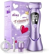 rategist Electric Bikini Trimmer for Women: Rechargeable Painless Shaver for Body Hair - IPX7 Wat...