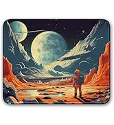 Flodirise Space Themed Design, Vibrant Color Mouse Pad Travel Mouse Pad for Gaming Cloth Mouse Pa...