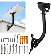 Mount for Starlink Gen 3, Adjustable Wall Roof Mount Kit with Metal Pipe Adapter, Weatherproof &amp; ...
