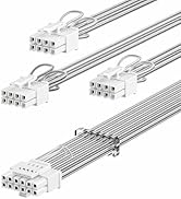 Fasgear PCIe 5.0 GPU Power Cable 70cm Silver-Plated Copper Core, 16pin(12+4) 12VHPWR Plug for RTX...