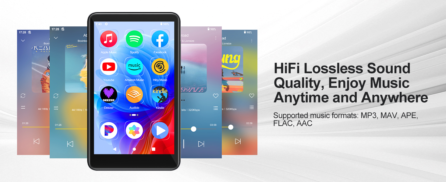 MP3 Player with Bluetooth and WiFi