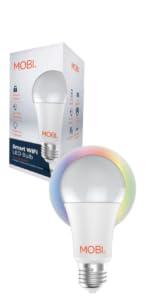 MOBI Smart WiFi LED Bulb Multi-Color Changing LED Light Bulb for Home; Bedroom, Dimmable & Voice Com...