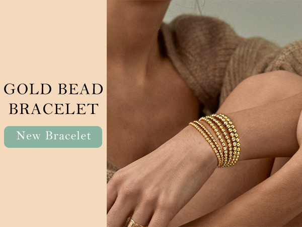 gold beaded bracelets