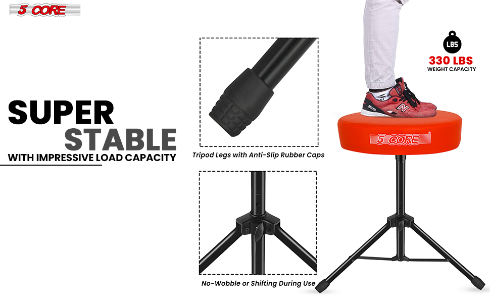 Drum Throne Padded Guitar Stool Music Chair for Adults and Kids