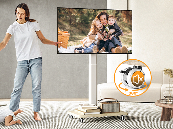 Rolling TV Stand