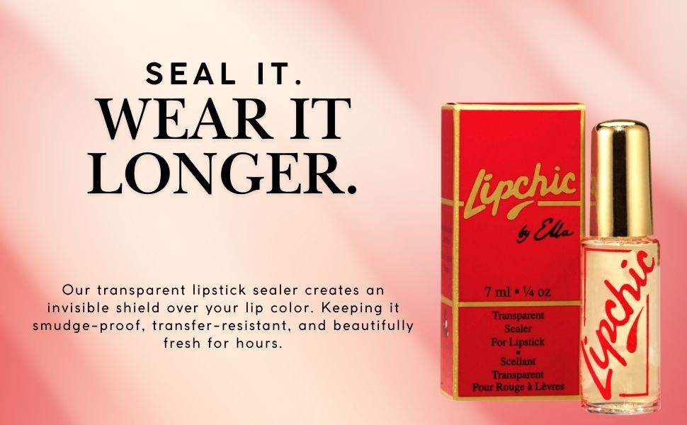 Transparent lipstic sealer