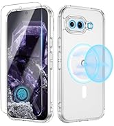 Ruky for Google Pixel 9a Case with Screen Protector, [Compatible with MagSafe] Transparent Shockp...
