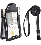 ID Stronghold Secure Badgeholder Classic and Lanyard Combo (Black/Black)