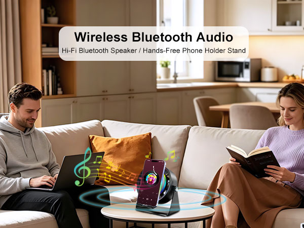 bluetooth speaker with phone stand