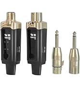 Arvitek Wireless XLR Microphone Transmitter and Receiver, UHF Wireless Mic System, 16 Channels XL...