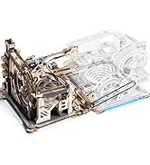 ROKR 3D Puzzle Marble Run Kit 2 in 1 Include Marble Spaceport LGC01 and Link Pack LG01, 3D Wooden...