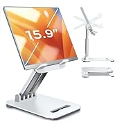 LISEN Tablet Stand for iPad Stand Holder Desk, Foldable Home Office Desk Accessories Travel for i...