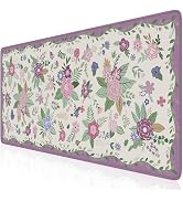 HAOCOO Purple Desk Mat for Keyboard and Mouse, Non-Slip Large Mouse Pad with Stitched Edges, Comp...