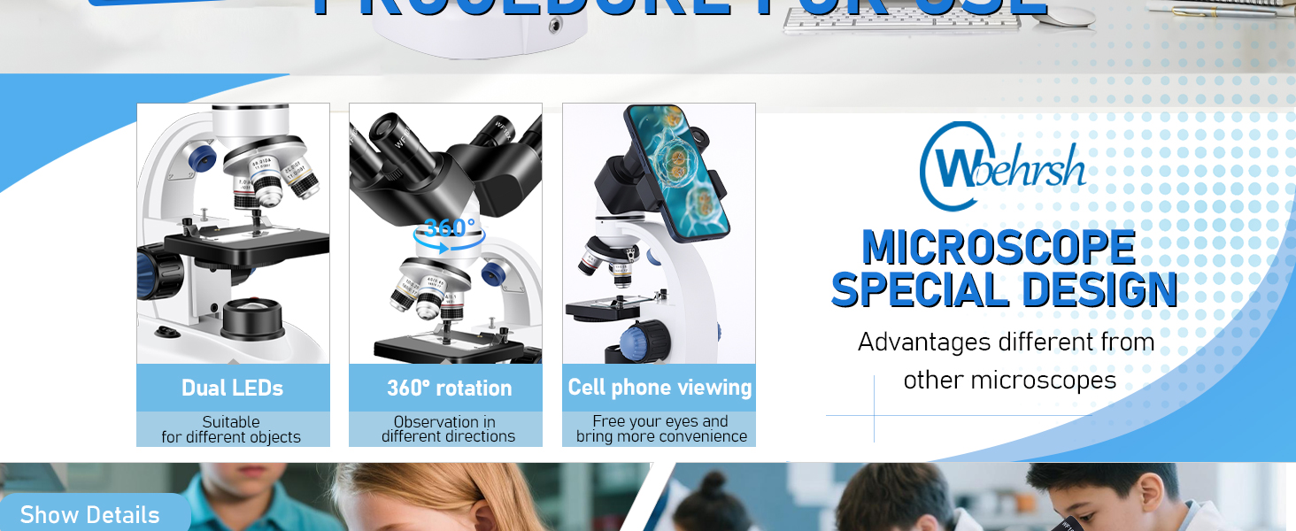 Microscope for adults