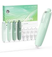 Four Candies 6MM Retractable Gradient Correction Tape, Easy to Use Tear-Resistant 4PCS White Out ...