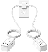 NTONPOWER Double Extension Cord 12 FT, Twin Extension Cord with 6ft Extension Cord on Each Side 3...