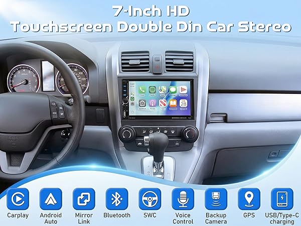 7-inch Double Din Car Stereo