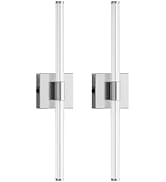 L LOHAS LED Battery Operated Wall Sconces Set of 2, 10000mAh Nickel Battery Wall Sconce, 3000K Di...