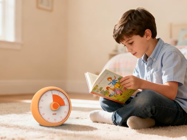 Boost kids focus with our visual timer! Watch them dive into reading, effortlessly track study time