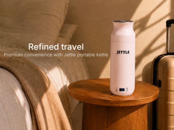 Refined travel: Premium convenience with Jettle portable kettle