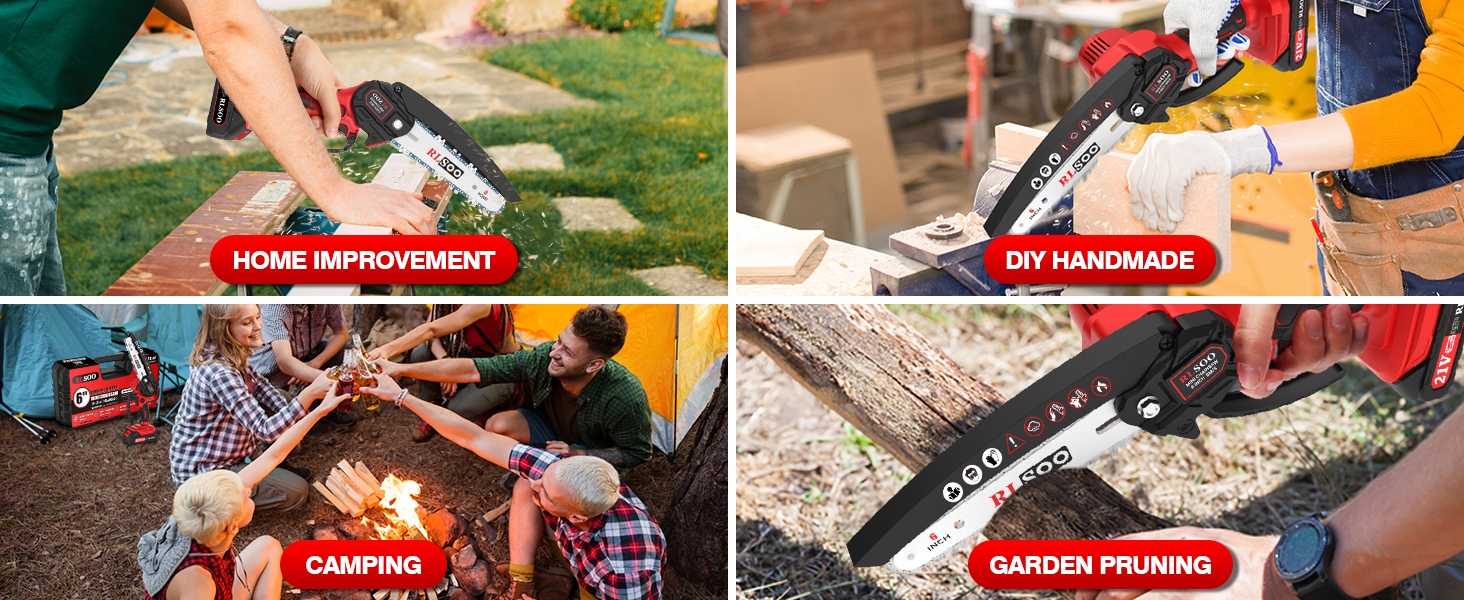rechargeable mini chain saw