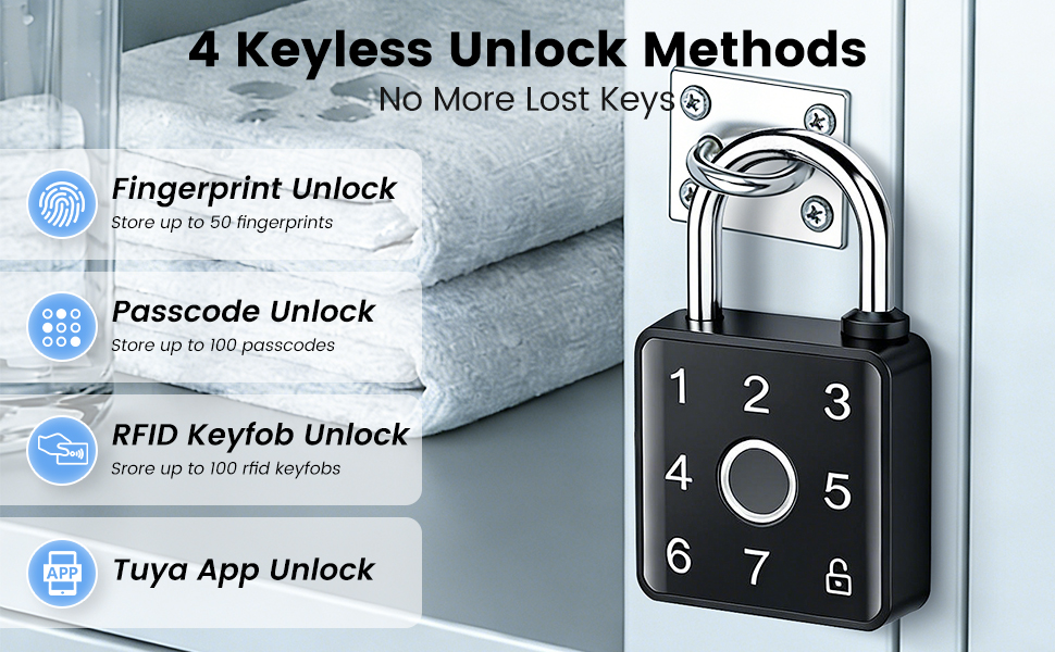 fingerprint padlock