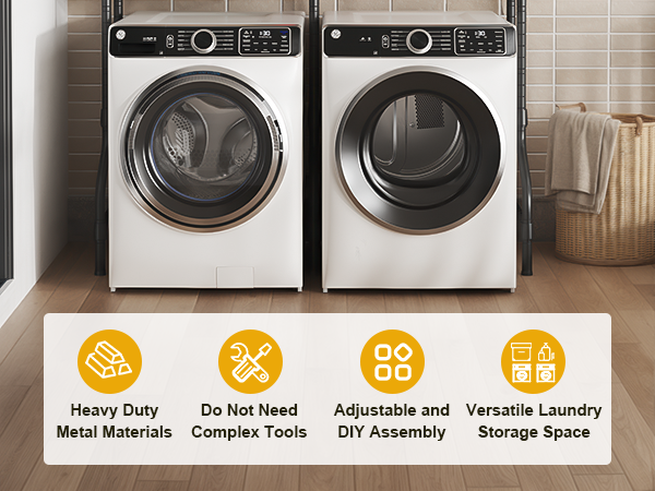 over washer rack for laundry