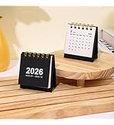 Mini Desk Calendar 2025-2026 - Runs From July 2025 to Dec 2026, Small Standing Desk Calendars for...