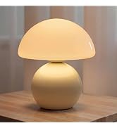 NIORSUN Mushroom Lamp Table Lamp for Bedroom, Portables Cordless Table Lamp,Wireless lamp,Small B...