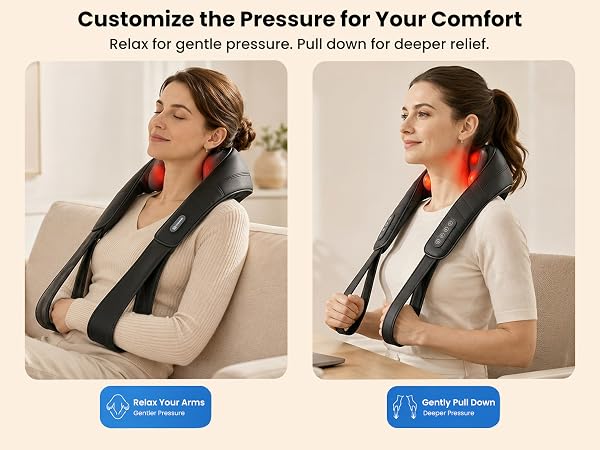 Gentle or deep, you control the fit