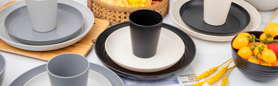 reusable dinnerware set