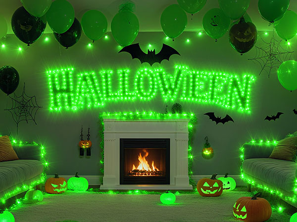 green fairy lights