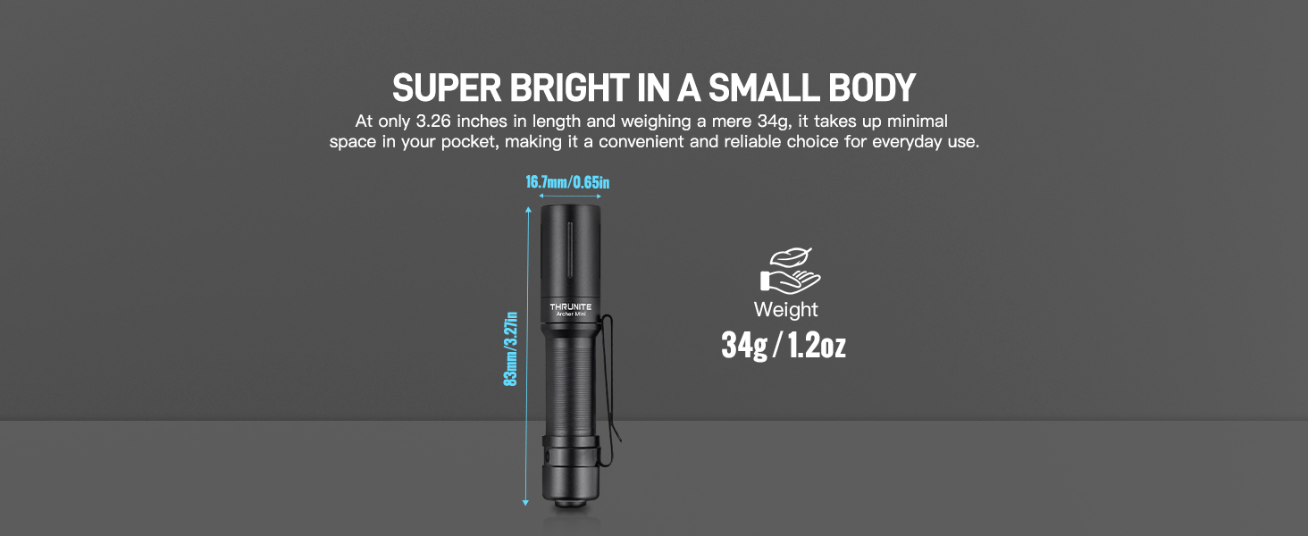 small but bright edc flashlight
