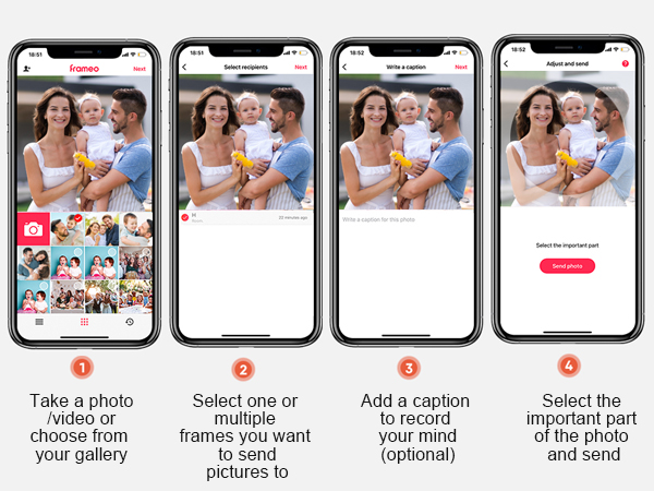 Frameo Digital Photo Frame 10.1 inch