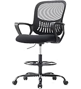 DUMOS Drafting Chair - Ergonomic Tall Office for Standing Desk, Counter with Height Adjustable an...