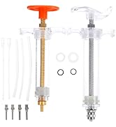 TEHAUX 2 Sets Hand Feeding Tubes for Baby Birds, Plastic Manual Milk Feeder Used for Pet Newborn ...