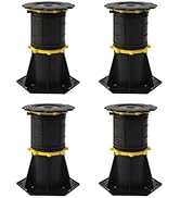 NCONCO 4 Pack Adjustable Height Bed Support Legs Bed Support Legs 7.9-13 Adjustable Height Bed Fr...