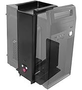 Under Desk PC Mount for Large Tower, Heavy Duty &amp; Easy Adjust The Height by Pressing One Button (...