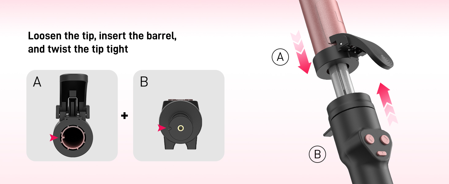 barrel change curling iron curling wand automatic curling iron rotating curling iron curling iron