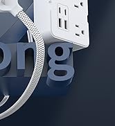 DEPOW 2 Prong Power Strip, 2 to 3 Prong Outlet Adapter with 5 AC & 4 USB Ports (2 USB C), 5FT Bra...