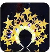 GORTIN Light up Stars Headband LED Headpiece Glowing Halloween Costume Headwear Rave Hair Accesso...