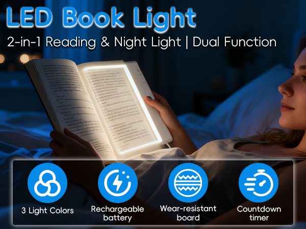 LED Book Light and Night Light