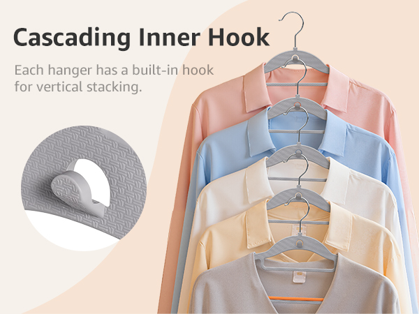 Cascading Plastic Hangers