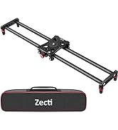 Zecti Camera Slider, 24 inches/60 Centimeters Adjustable Carbon Fiber Camera Dolly Track Slider V...