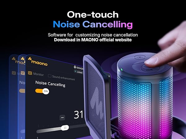 usb gaming microphone maono dgm20s mic for pc streaming